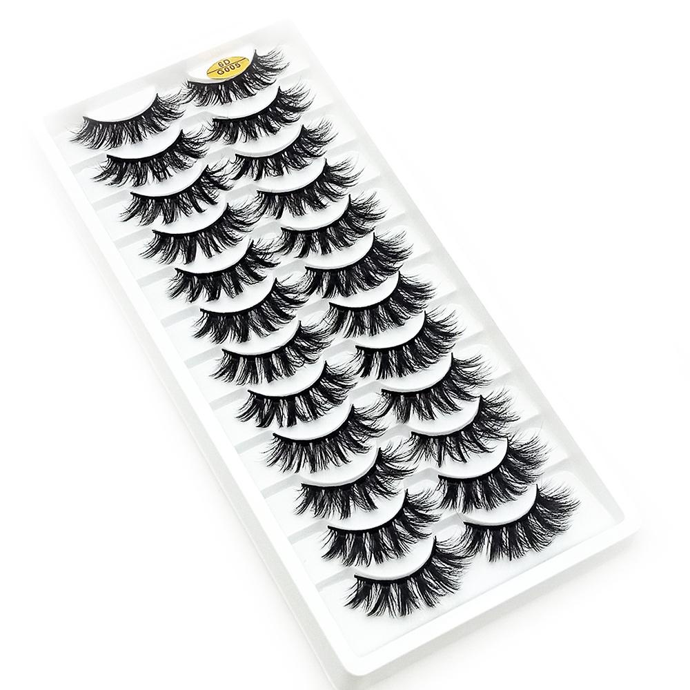 Bộ 12 Cặp Lông Mi Giả SKONHED Trang Điểm Làm Đẹp Cho Nữ