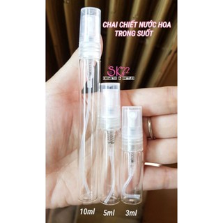 [ BEST SELLER ] CHAI CHIẾT NƯỚC HOA MINI THỦY TINH 3ml/5ml/10ml S008