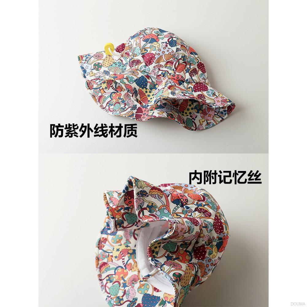 Mũ nồi hỗ trợ che nắng in họa tiết hoạt hình động vật thời trang mùa hè cho bé