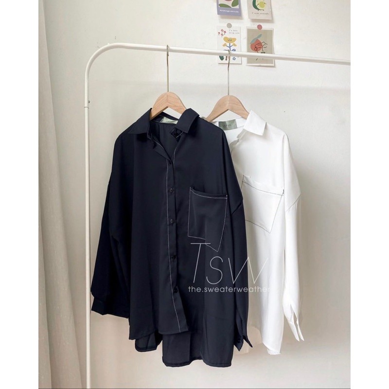 Áo sơ mi chỉ nổi 3 màu | BigBuy360 - bigbuy360.vn