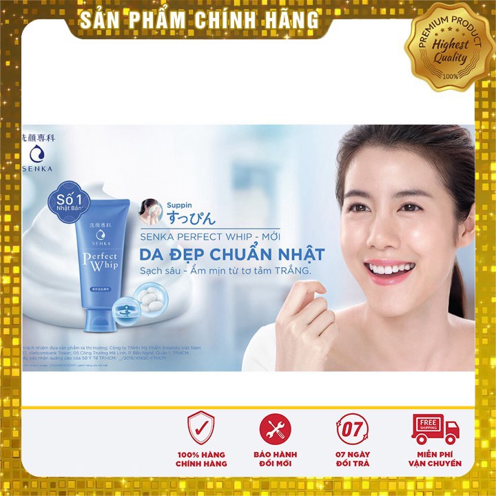 [Hàng Chính Hãng] Sữa Rửa Mặt Senka Perfect Whip Xanh | BigBuy360 - bigbuy360.vn