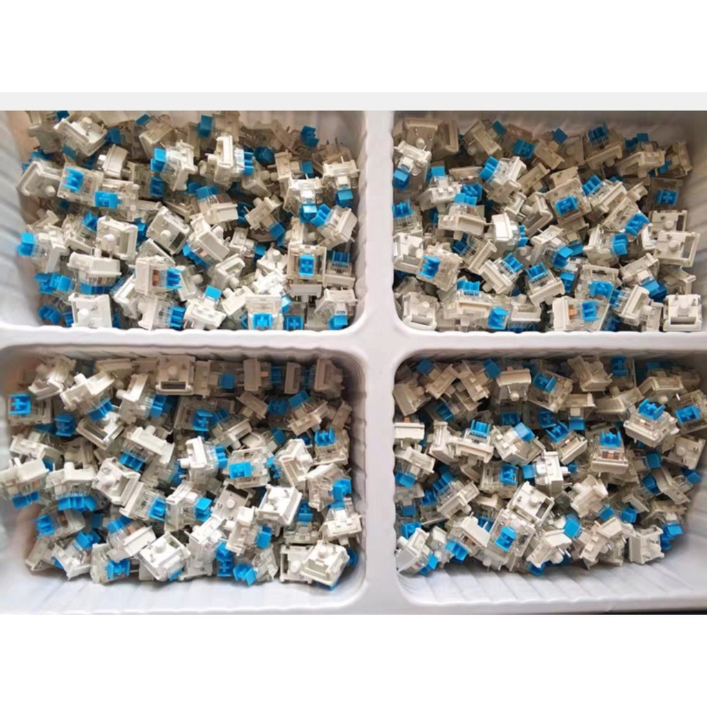 10 nút Swich blue cho bàn phím cơ có chân đồng