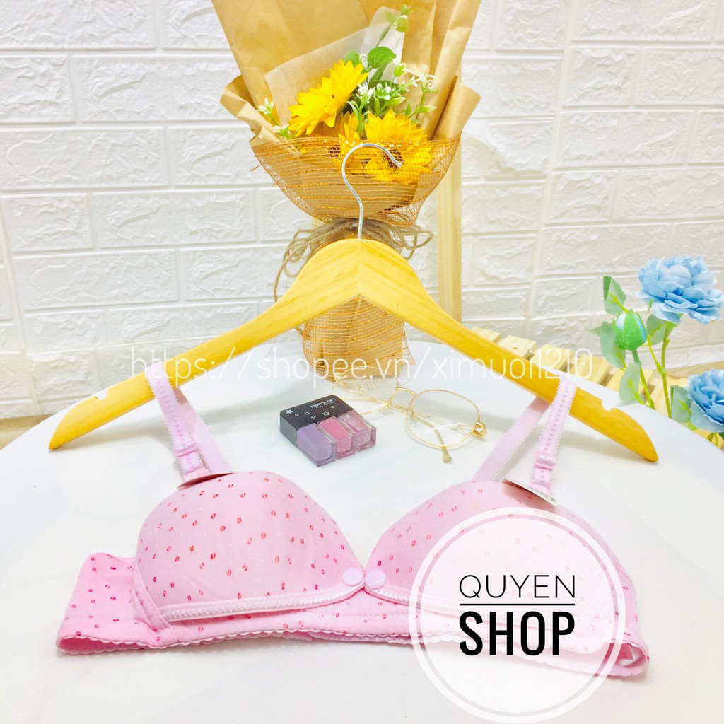 Áo ngực bà bầu và cho con bú không gọng, không mút, chất thun cotton thoáng mát , co giãn tốt[Video+Ảnh Thật]