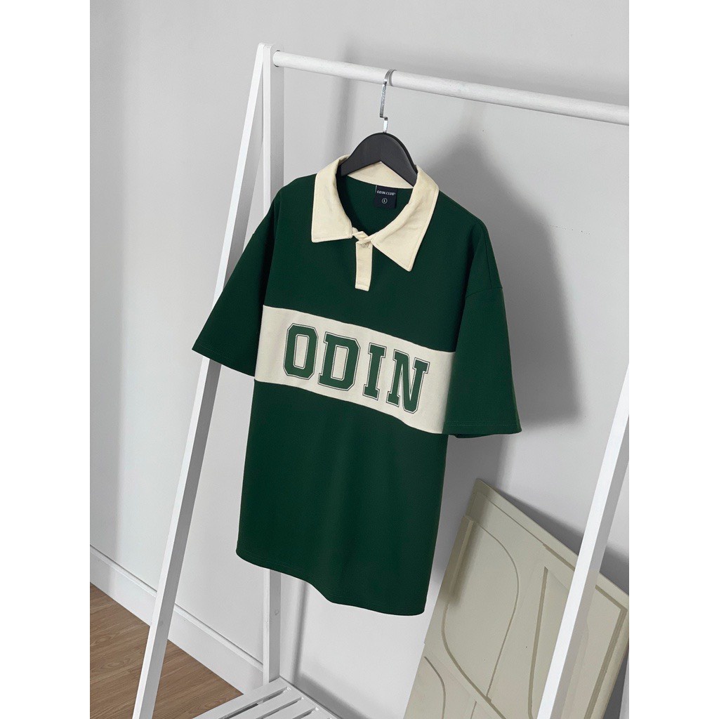 Áo Polo ODIN CLUB Striped, Áo polo Tay Lỡ Unisex nam nữ.