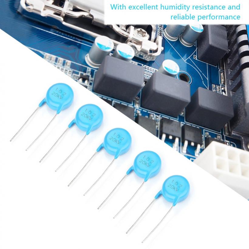 Set 5 tụ điện đĩa gốm điện áp cao 20KV 1000P chuyên dụng