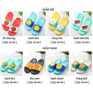 [Sẵn SLL] Dép hoa quả đi biển đủ size Nam và nữ ( size 36-44)