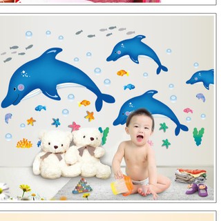 DECAL DÁN TƯỜNG HÌNH CÁ HEO - LUCY259