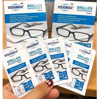 Giấy lau mắt kính nội địa Đức Visiomax, lau màn hình điện thoại, lens máy ảnh, lens máy chiếu