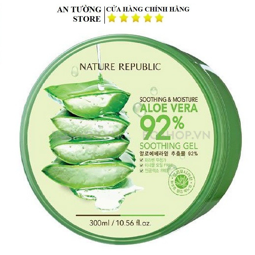 Gel Nha Đam Nature Republic Aloe Vera 92% Dưỡng Da