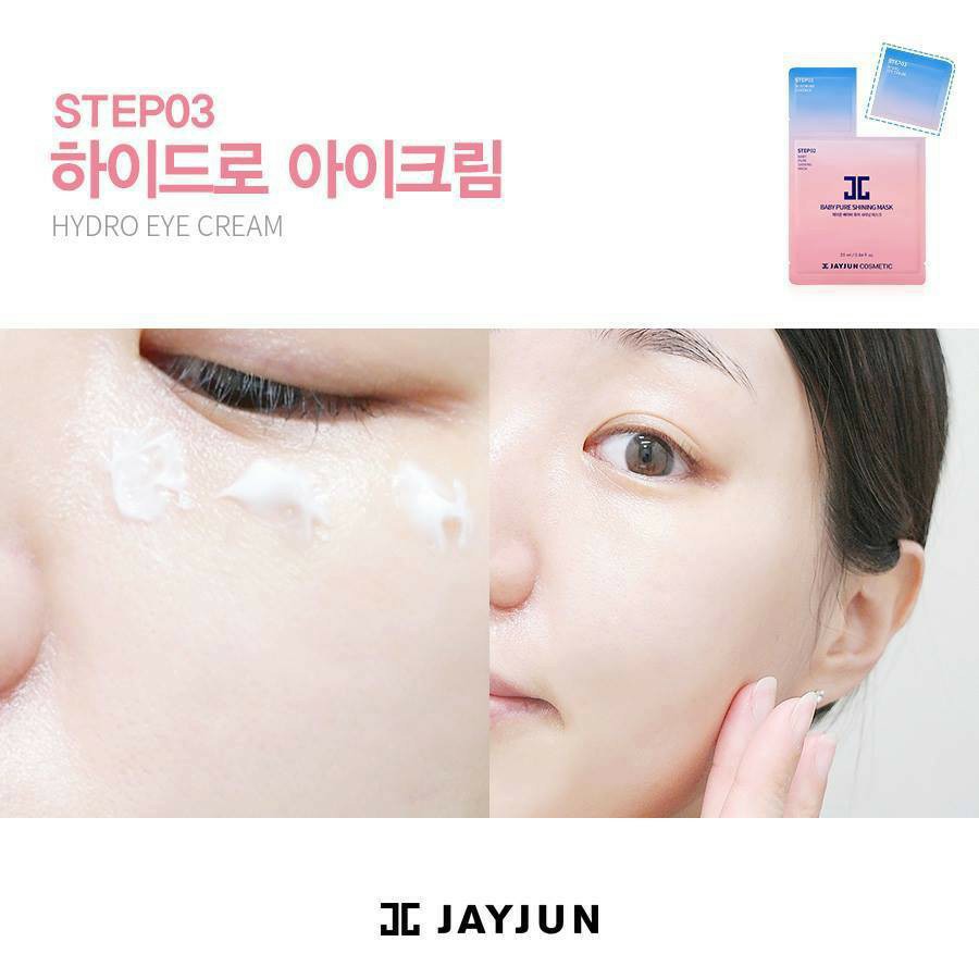 Mặt nạ 3 bước dưỡng ẩm da Jayjun baby pure shining mask
