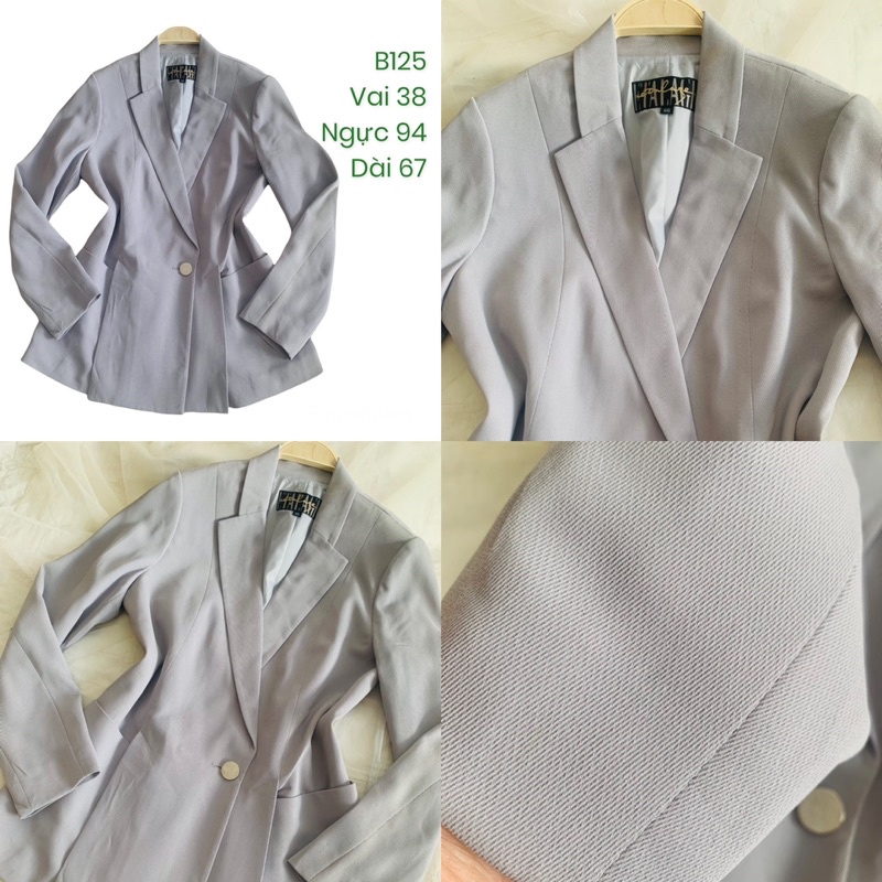 Áo khoác blazer B125 2hand Hàn si tuyển (ảnh thật)