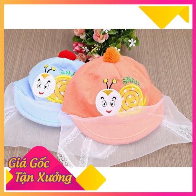 Mũ Cotton Kèm Khăn Voan Tránh Gió Bụi