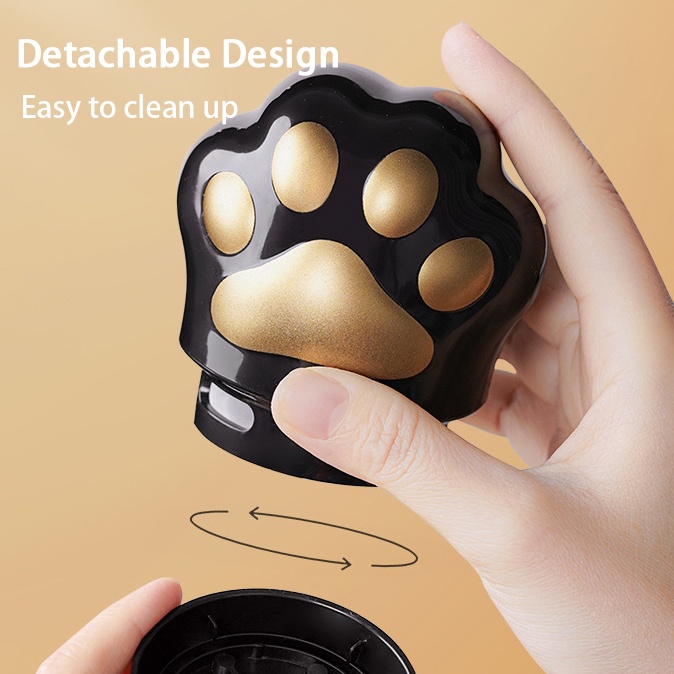 Máy Hút Bụi Mini Hình Bàn Chân Mèo Kèm Sạc USB Tiện Dụng Cho Trường Học/ Văn Phòng