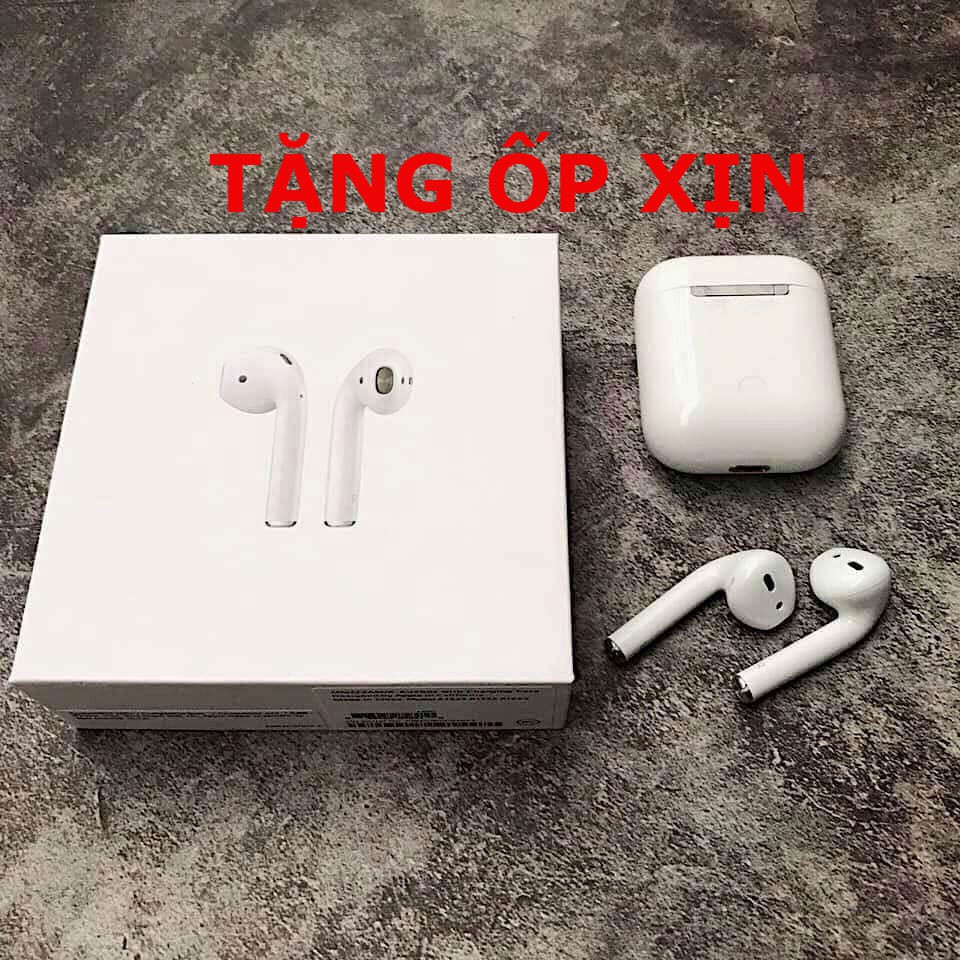 [AIRPODS 2] Tai Nghe Bluetooth tws Đôi Tên Định Vi Phiên Bản Dùng Cả IOS &amp; Androi ( Tặng ốp xịn )