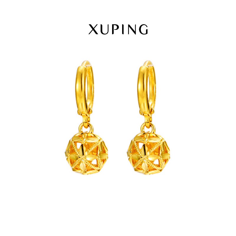 Bông Tai Nữ Mạ Vàng 24K, Thiết Kế Hoa Khổng Tú Cầu Cổ Điển - XPBT15