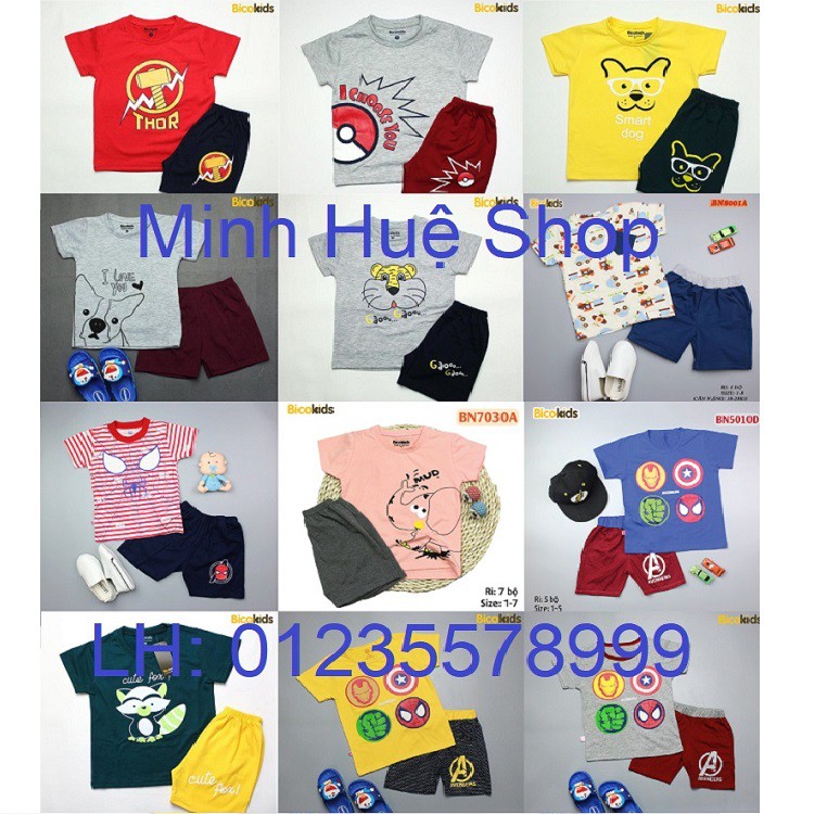 [XẢ KHO] Bộ bé trai chất chuẩn shop