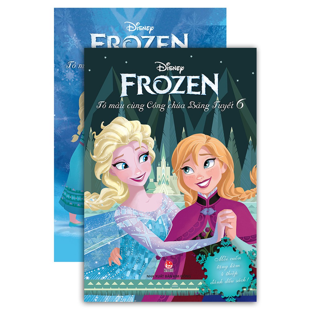 Sách - Frozen - Tô màu cùng công chúa Băng Tuyết ( Bộ 6 cuốn ) - Bé làm quyen màu sắc qua phim HH - Chanchanbooks