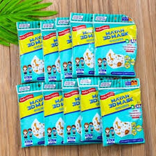 Khẩu Trang Mayan 3D Mask Kids Pm2.5 Gói 5 Cái