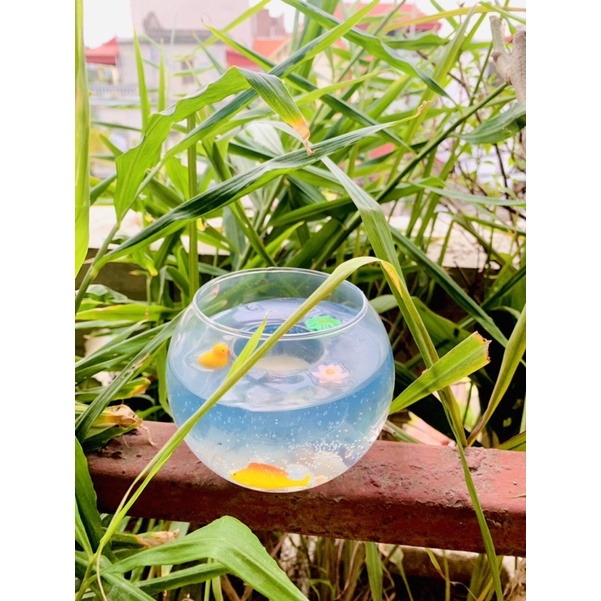 Hũ đựng nến mô phỏng ao cá vàng