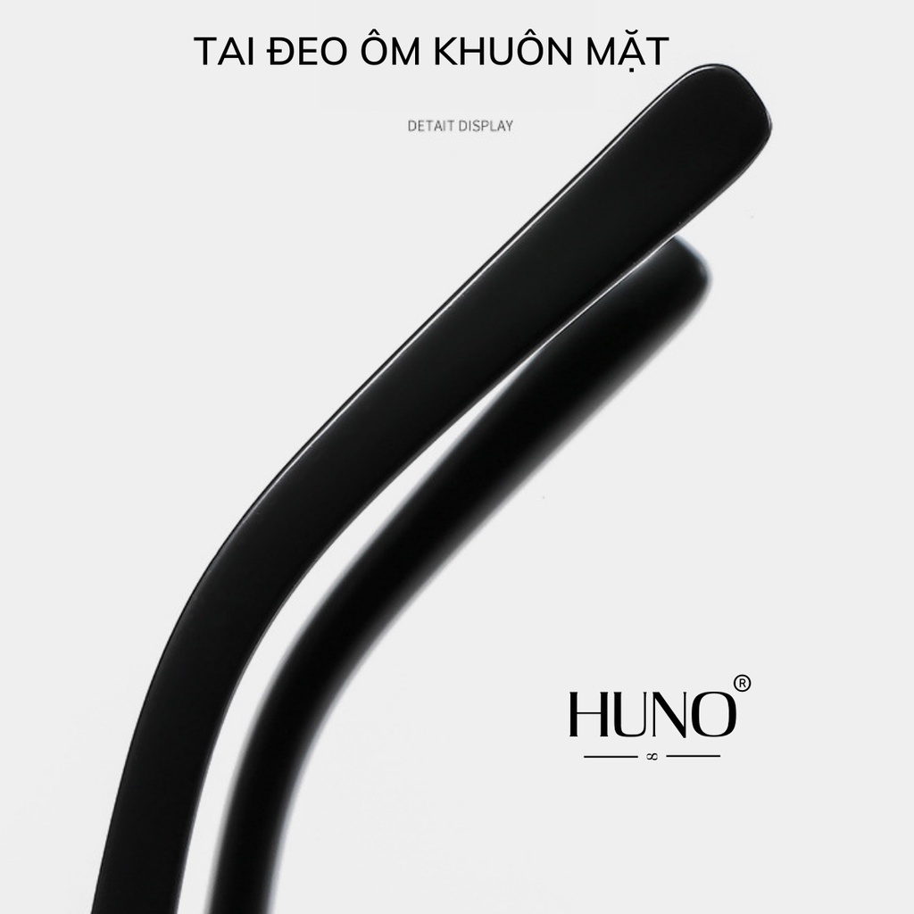 Kính râm nam nữ cao cấp siêu đẹp được thiết kế hai chấm Siêu HOT 2023 với gang màu cá tính siêu đẹp HUNO - KR42