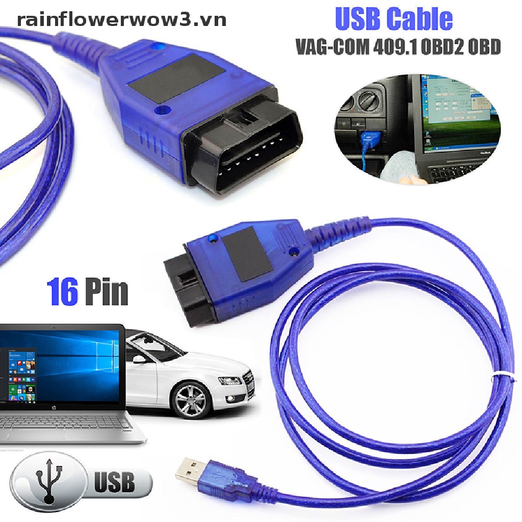 Cáp Usb KKL VAG-COM 409.1 OBD2 OBD VCDS VW / Audi / Seat A