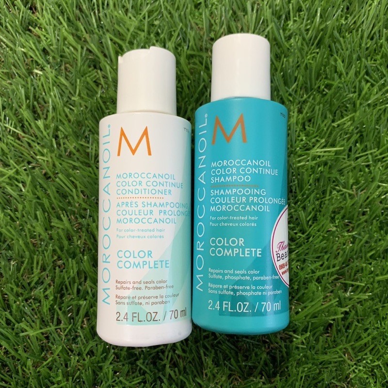 Dầu Gội Xả Duy Trì Màu Nhuộm Color Complete Moroccanoil 70mlx2