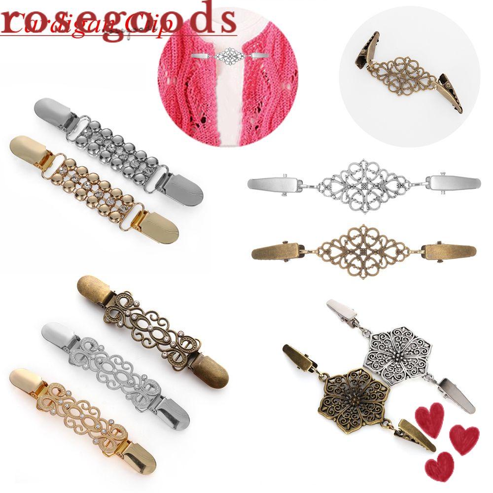 ☆Hoa Hồng☆ Kẹp Cổ Áo Cardigan Hợp Thời Trang Mùa Đông Mới