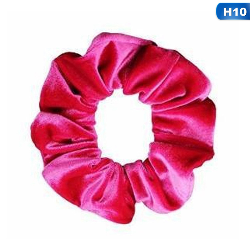 flowersqueen Dây Buộc Tóc Vải Nhung Đính Nơ Xinh Xắn Cho Nữ