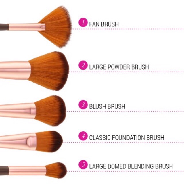 Bộ cọ  12 Cây BH Cosmetics Shimmering Bronze - 12 Piece Brush Set