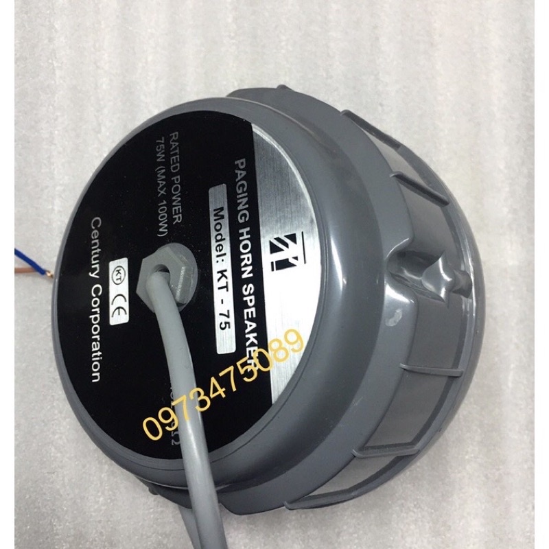 Củ loa nén.Củ loa phóng thanh Century 75W - 100W.