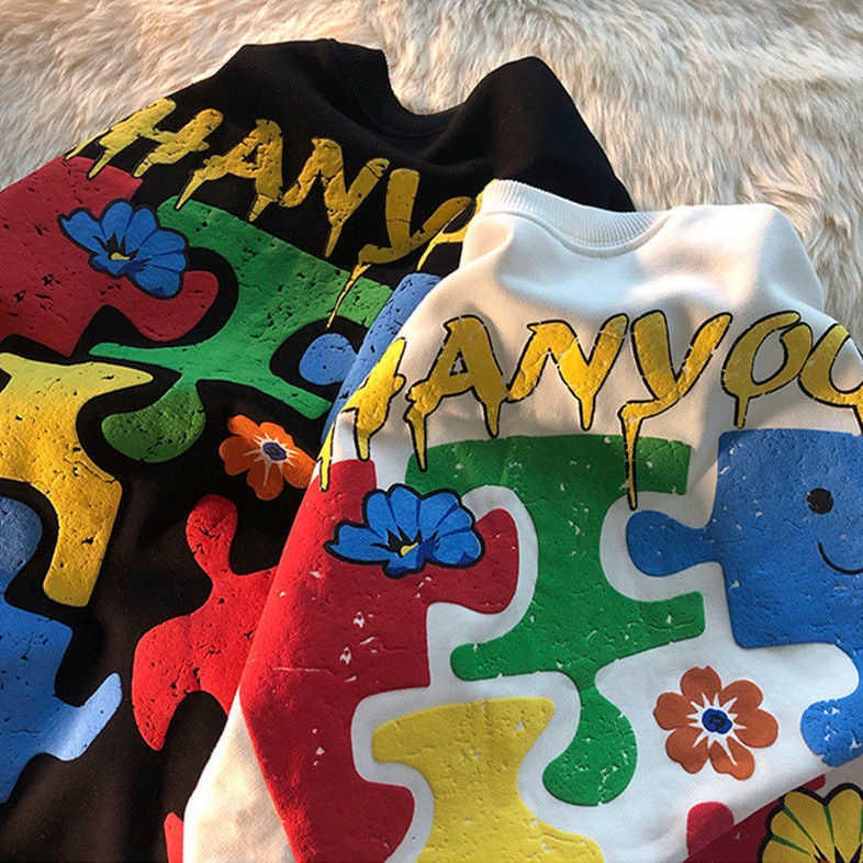 Áo Sweater Cổ Tròn Dáng Rộng Thời Trang Mùa Thu Cho Nữ