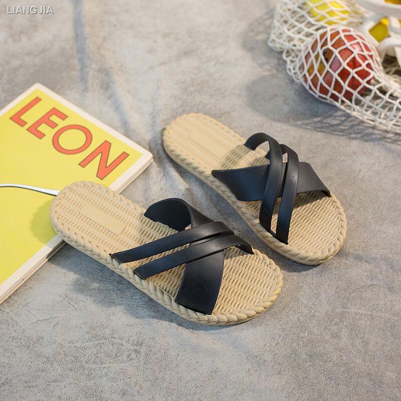 Sandal đế nhựa giả cói siêu dẻo quai chéo dây D19