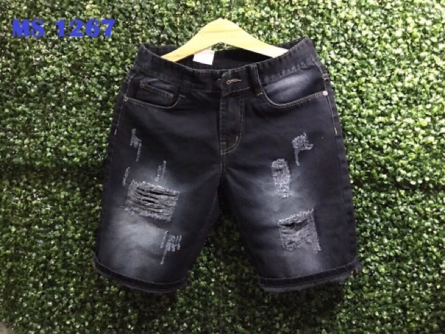 Quần jeans short wax thời trang nam xuất khẩu