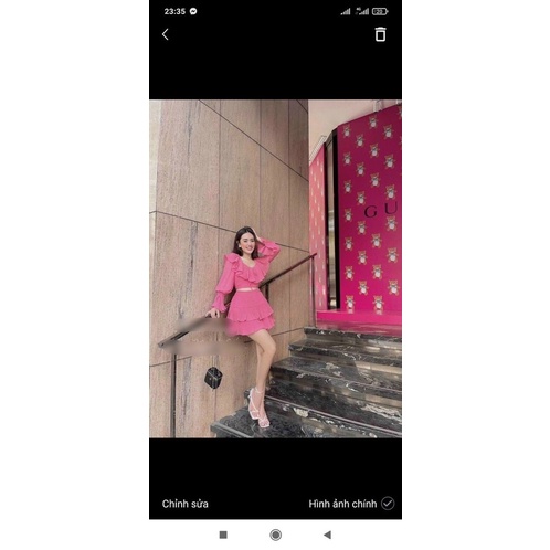 SÉT ÁO BÈO + CHÂN VÁY DẬP LY