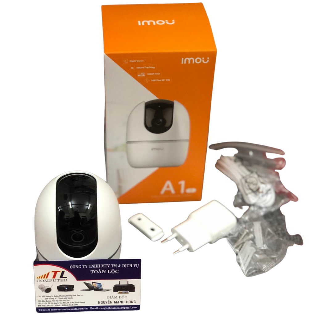 Camera imou ip wifi 2M A22EP xoay 360 trong nhà ngoài trời có báo động Chính Hãng