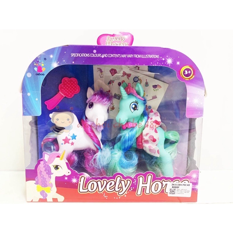 Đồ chơi ngựa Pony (loại lớn) kèm phụ kiện