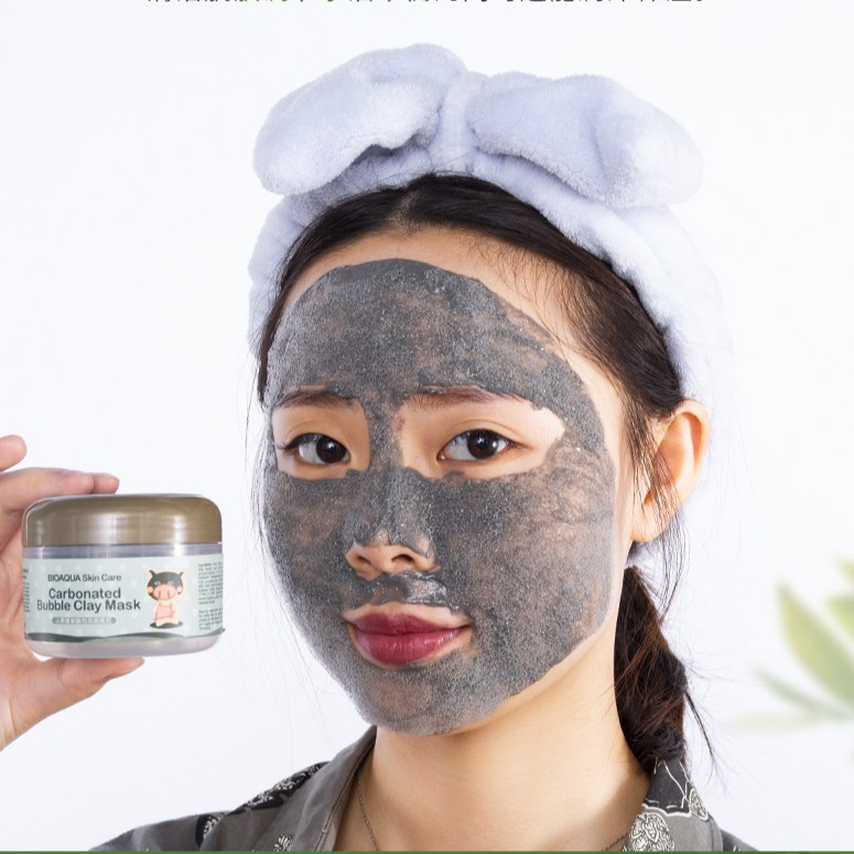 Hũ mặt nạ bì heo đất sét thải độc trắng da Carbonated Bubble Clay Mask Sena Beauty