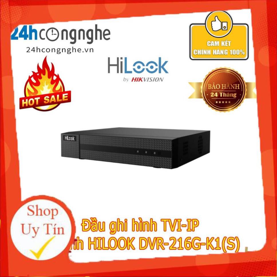 [Mã 154ELSALE2 giảm 7% đơn 300K] Đầu ghi hình TVI-IP 16 kênh HILOOK DVR-216G-K1(S) - Hàng chính hãng