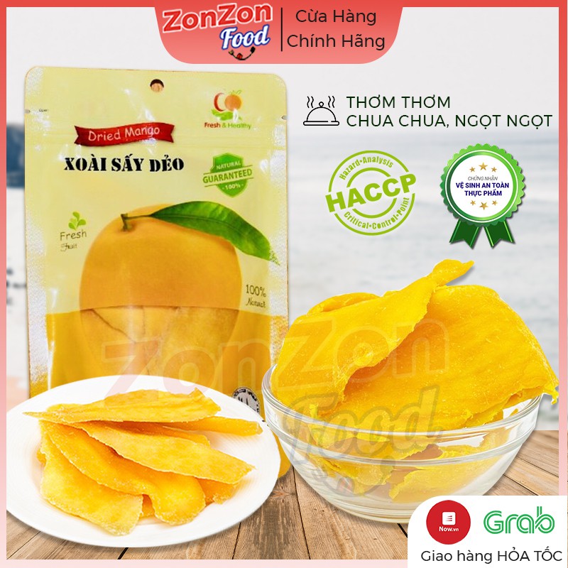 Xoài thơm sấy dẻo siêu ngon nhiều dinh dưỡng hoa quả sấy ZonZon