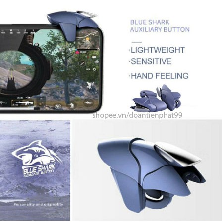 Nút bắn PUBG chính hãng Blue Shark, bộ 2 nút chơi game PUBG | BigBuy360 - bigbuy360.vn