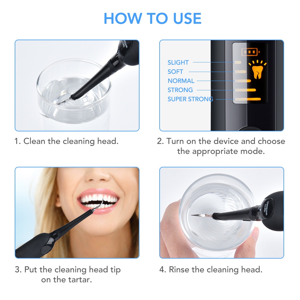 Youpin Máy lấy cao răng tại nhà Gumcare Wireless Toothbrush máy 2 in 1 lấy vôi răng kèm đánh răng sạc đế không dây