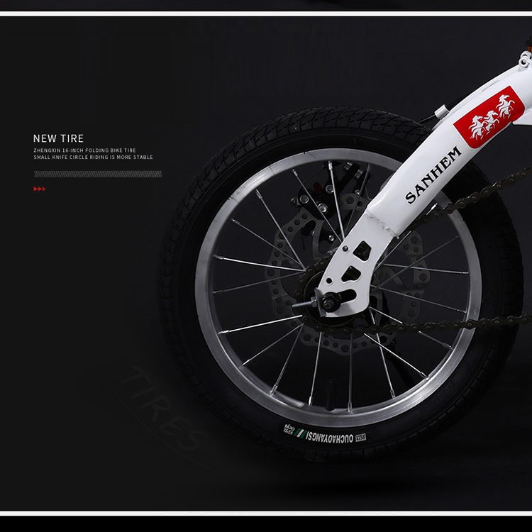 Xe đạp gấp gọn Sanhema 14/16 inch bản full 2 phanh đĩa