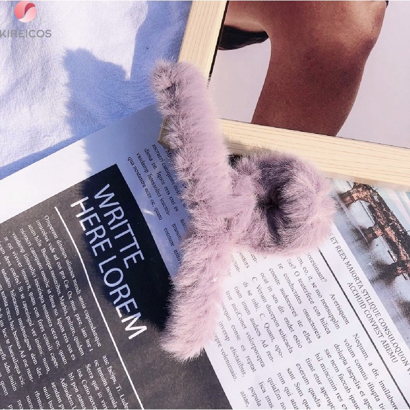 Kẹp Tóc Gấp Tóc Lông Xù Thời Trang Hàn Quốc Phong Cách Ulzzang Dễ Thương Nhiều Màu Sắc Trẻ Hot Trend Mùa Hè