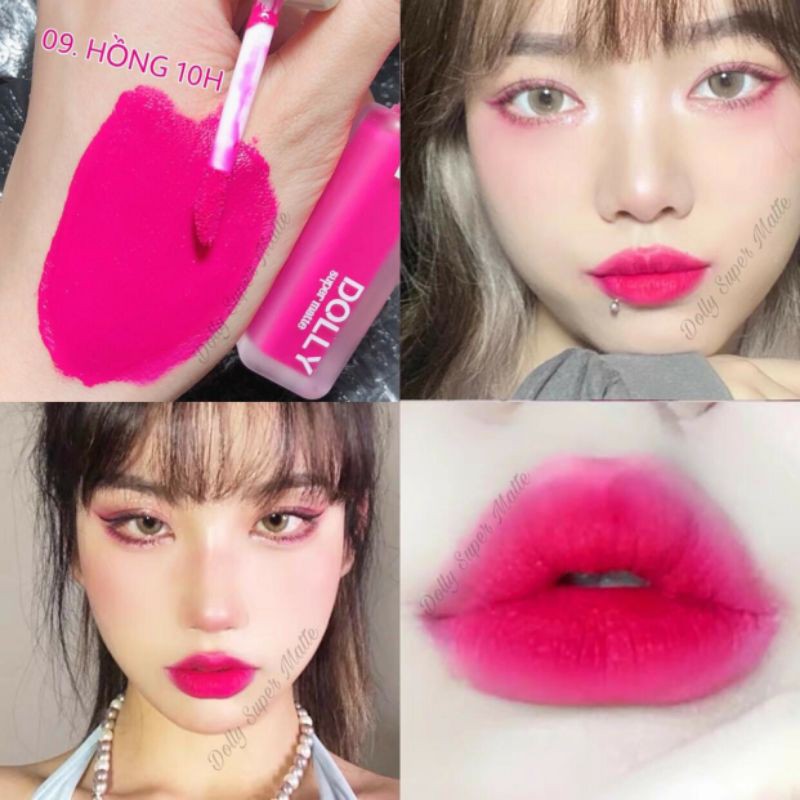 " 09 HỒNG 10 " SON DOLLY SUPER MATTE HOT TREND 2021 | BigBuy360 - bigbuy360.vn