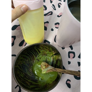 Combo dùng thử mặt nạ sữa ong chúa + trà xanh loại 1 tặng kèm muỗng gỗ