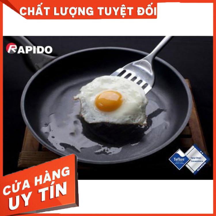 Chảo từ men đen Teflon Rapido 28cm đáy chấm – Chính hãng