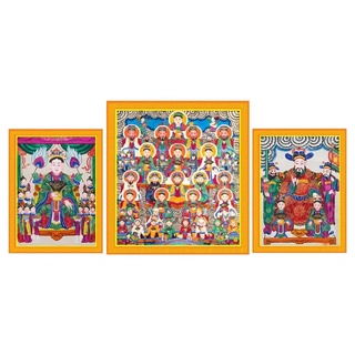 Bộ tranh tứ phủ( công đồng,trần triều,sơn trang)
