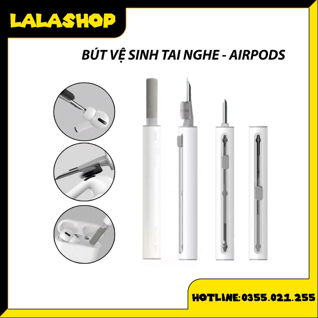 Bút Vệ Sinh Tai Nghe Airpods Cầm Tay 3 Trong 1