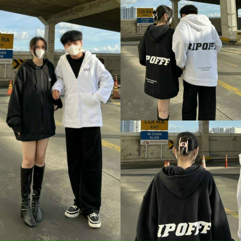 Áo khoác Hoodie RIPOFF form rộng nam nữ unisex chất nỉ bông - sayhey clothing