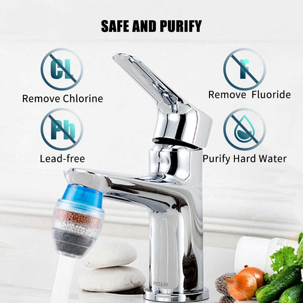 Kitchen Water-tape Purifier Filter / Faucet Activated Carbon Water Purifier / Water Purifier Filter / Water Filtration Cartridge / 5 Layers Adsorption Impurities Filtration Cartridge Home Accessorie